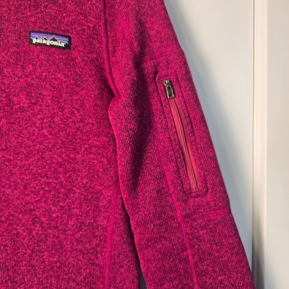 Patagonia Better Sweater 1/4 Zip Pullover Fleece Magenta Pink Heather Womens - Picture 7 of 16